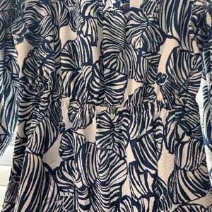 Lilly Pulitzer Navy and White Maxi Dress